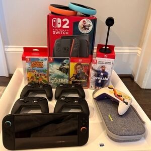 Nintendo Switch Console Bundle with Games and Accessories
